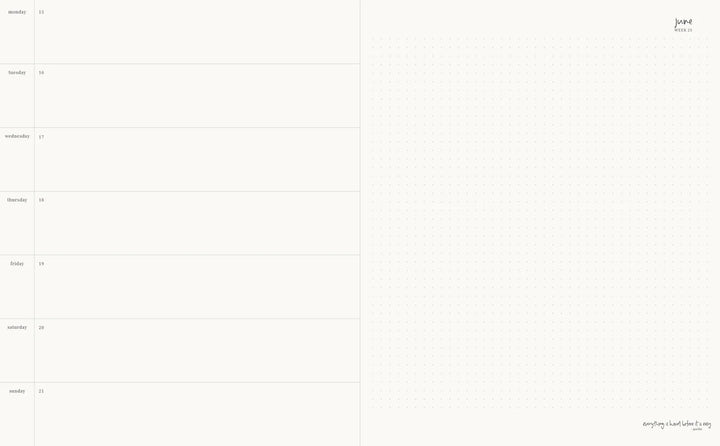 2026 Planner Grande Weekly Horizontal