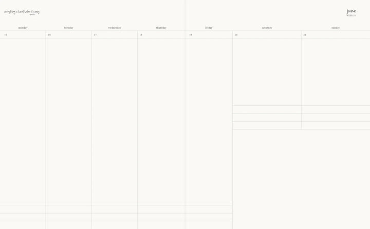 2026 Planner Grande Weekly Vertical