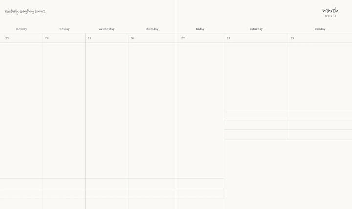 2026 Planner Signature Weekly Vertical