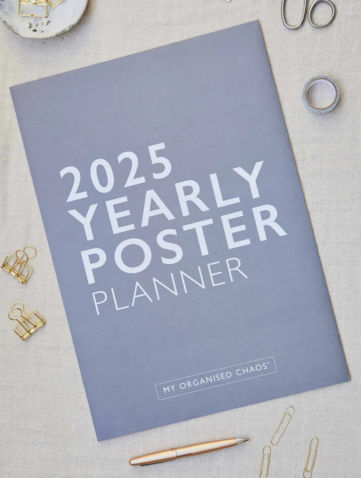 2025 Yearly Wall Planner Poster