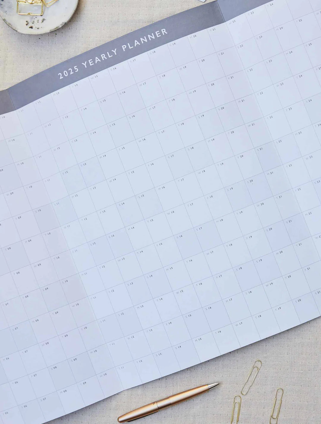 2025 Yearly Wall Planner Poster