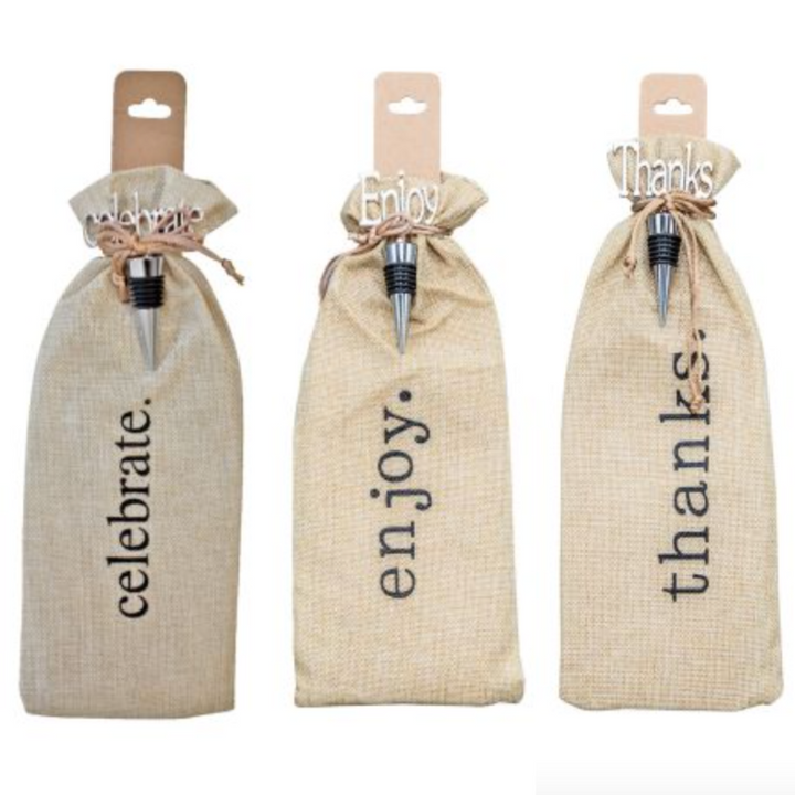 Bottle Gift Bag w Stopper