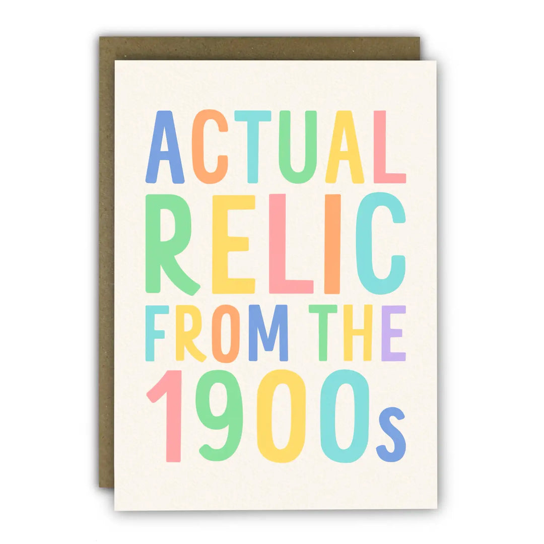 Card Birthday Relic From the 1900s