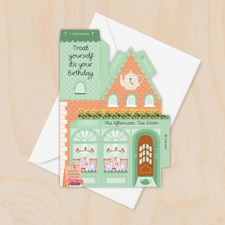 Card Afternoon Tea Birthday (3D)