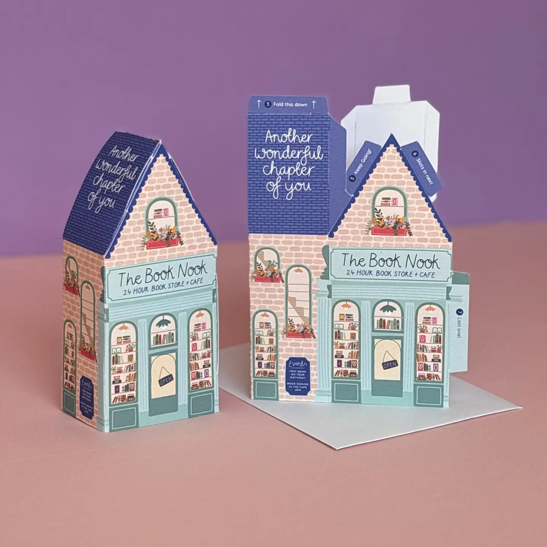 Card Book Nook Birthday (3D)