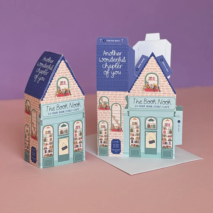 Card Book Nook Birthday (3D)