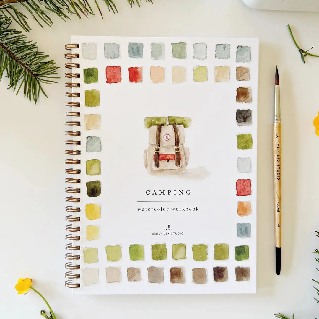 Camping Watercolour Workbook