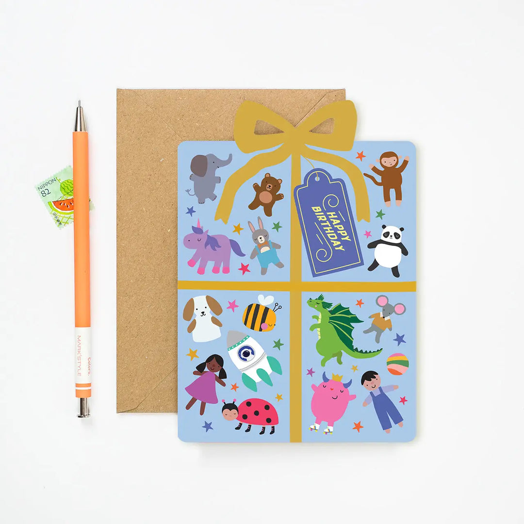 Card Wrapped in Wonder Birthday