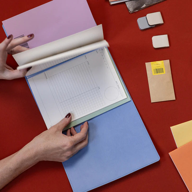 Refillable Notebook Folio Trifold