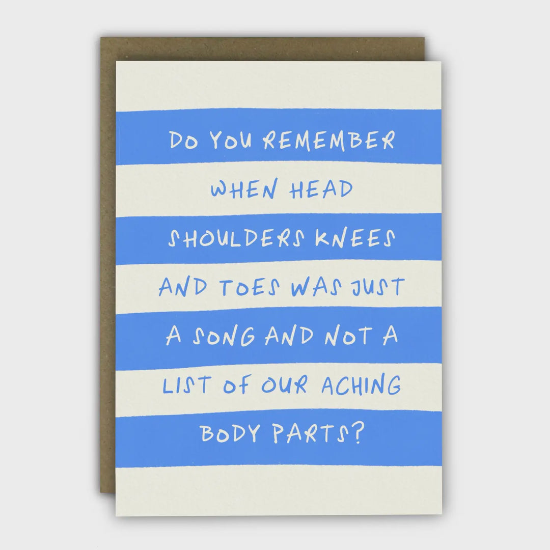 Card Birthday Aching Old Bones