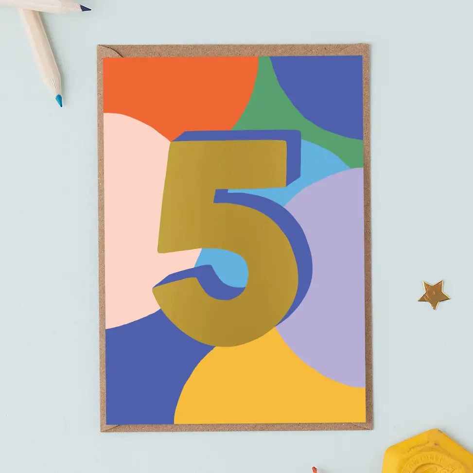 Card Number 5 Birthday