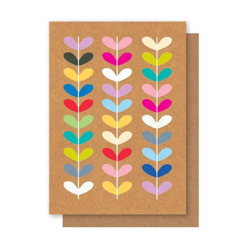 Card Colourful Petals