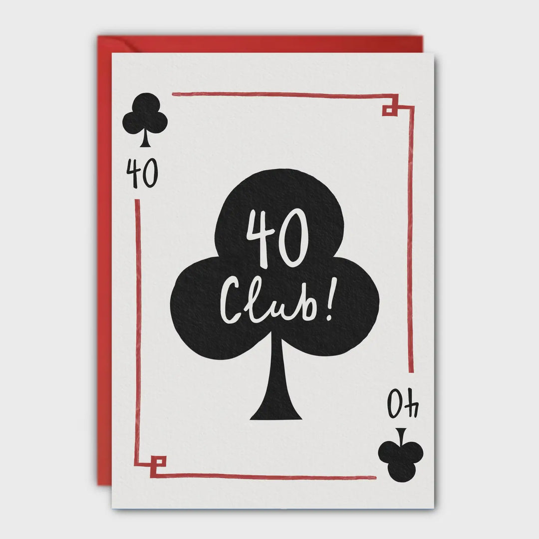 Card Birthday 40 Club