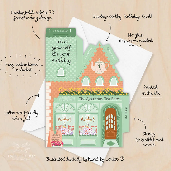 Card Afternoon Tea Birthday (3D)