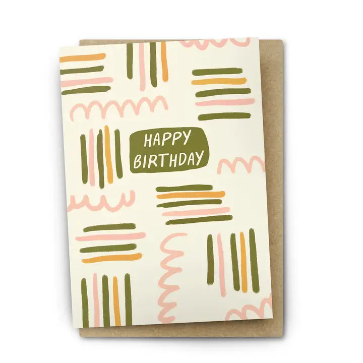 Card Birthday Playful Doodle