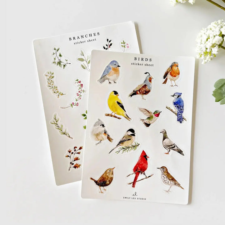Birds Sticker Sheets