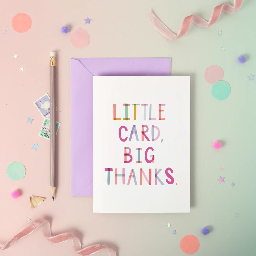 Card Little Card, Big Thanks (Foiled)