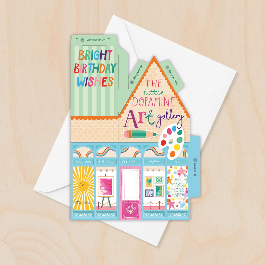 Card Dopamine Art Gallery Birthday (3D)