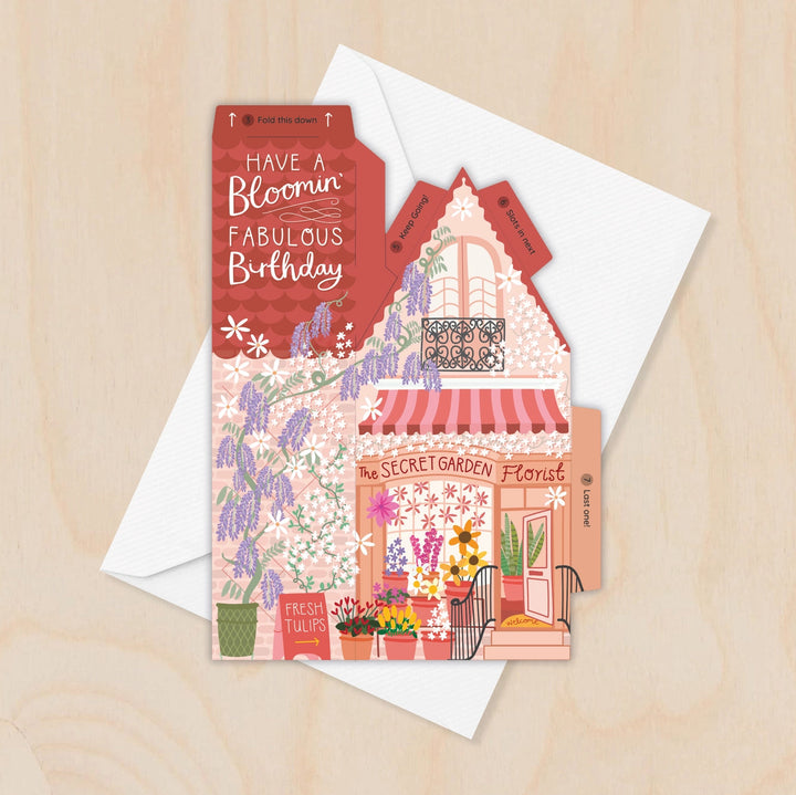 Card Florist Birthday (3D)