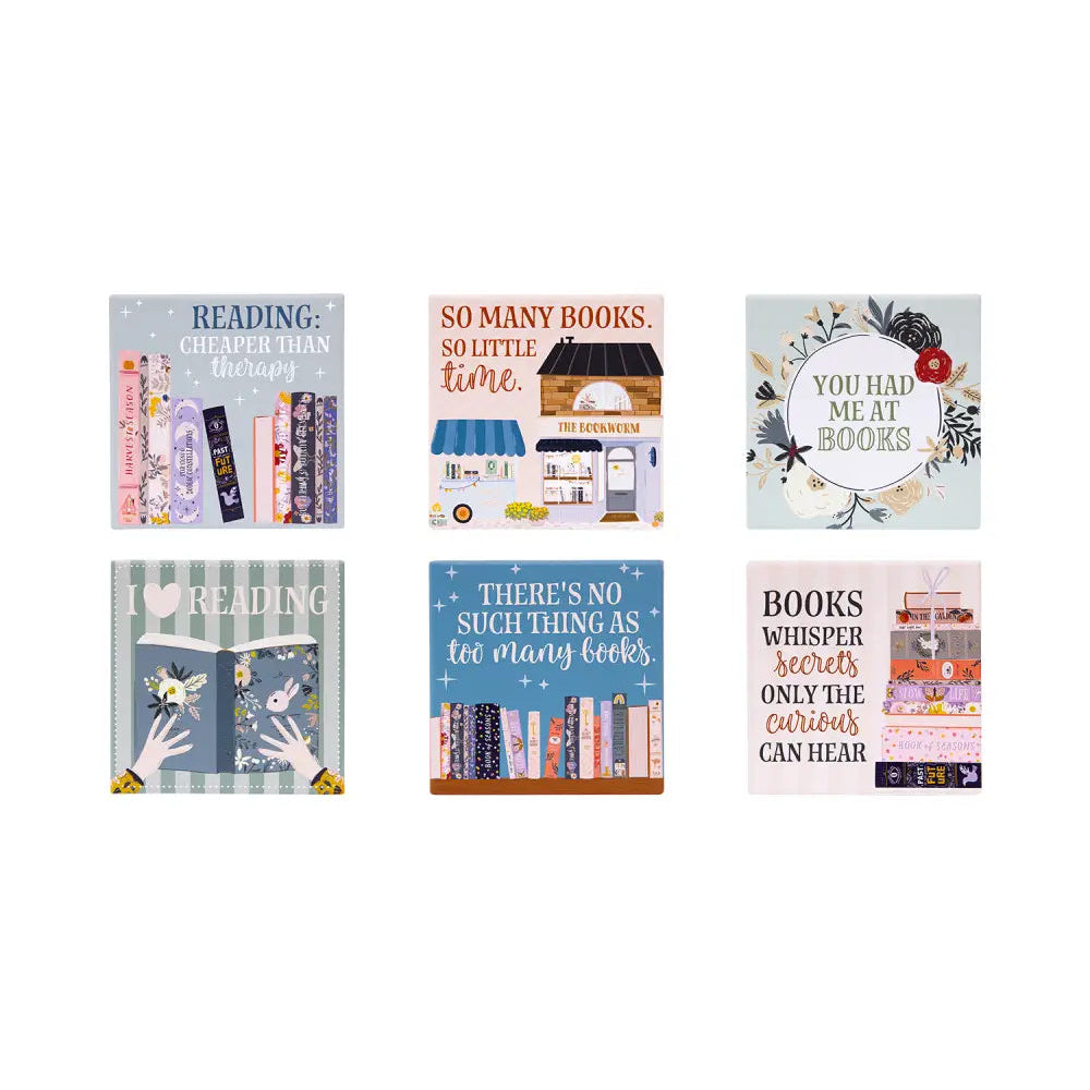 Forever Booked Ceramic Coaster