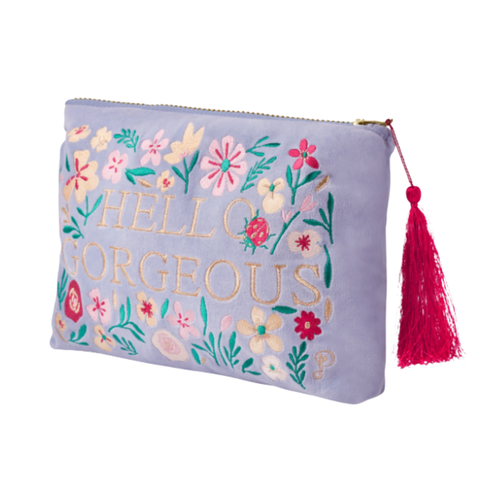 Velvet Zip Pouch