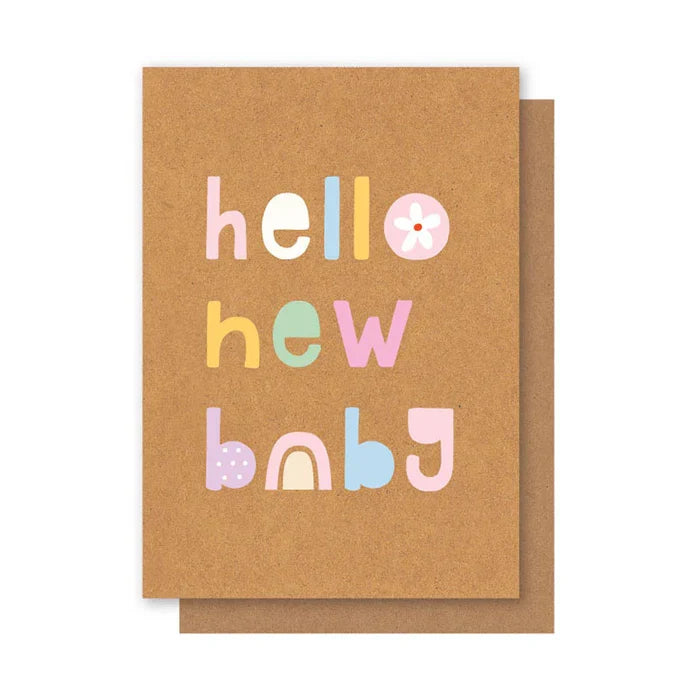 Card New Baby Hello