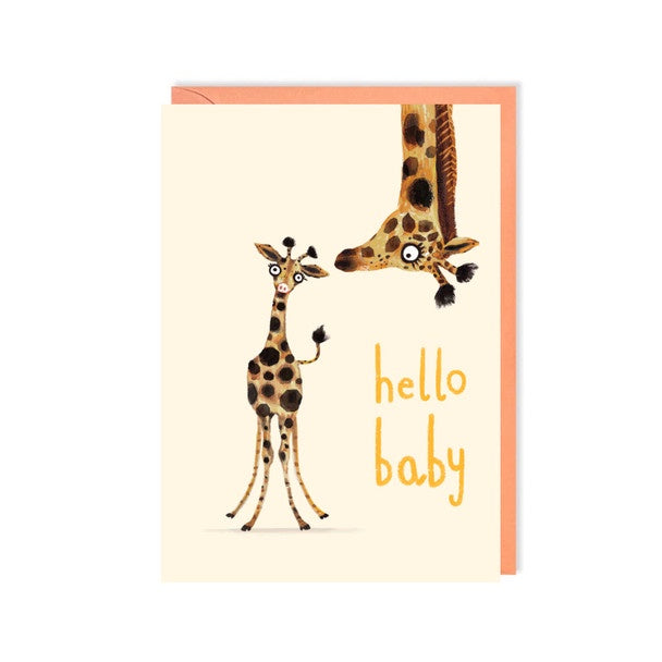 Card Hello Baby Giraffe