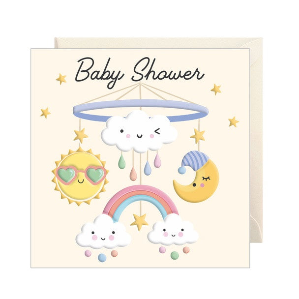 Card Baby Shower Mobile