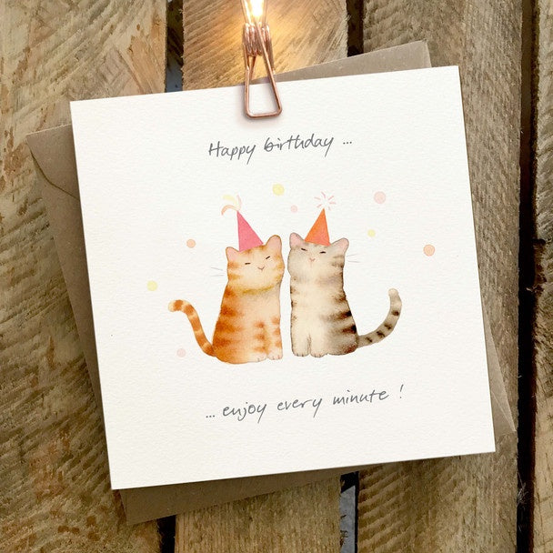 Card HB Two Party Cats