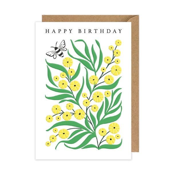 Card HB Yellow Wattle