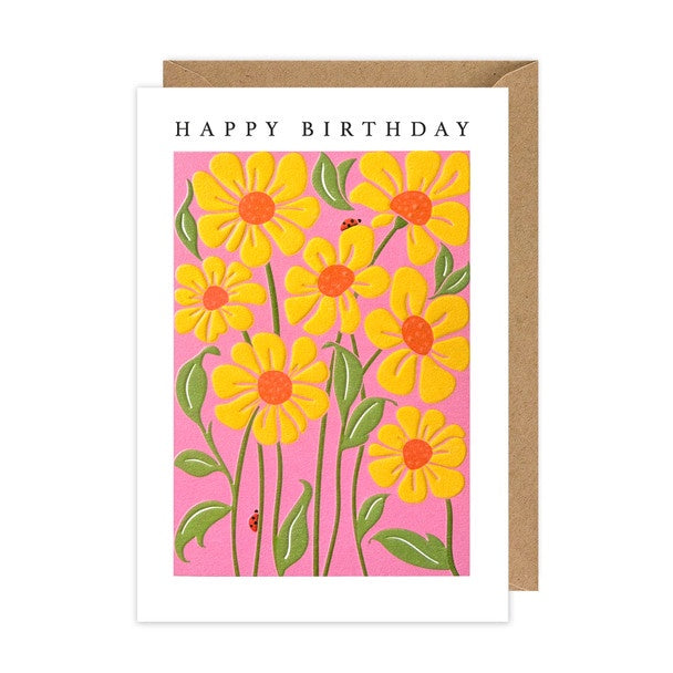 Card HB Daisies & Ladybirds