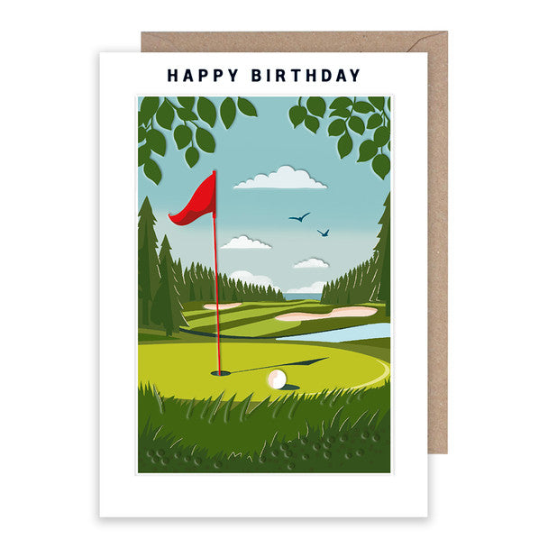 Card Happy Birthday Golf