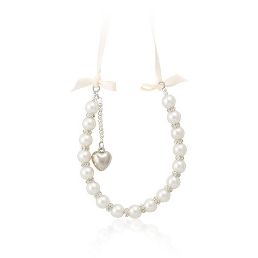 Wedding Charm Pearl & Diamante Horseshoe
