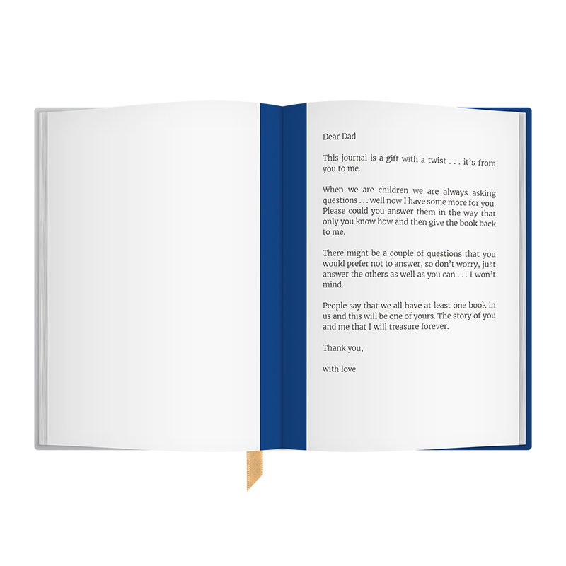 Dear Dad From You To Me Journal