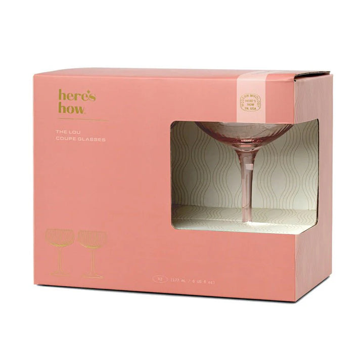 The Lou Coupe Glass Set of 2