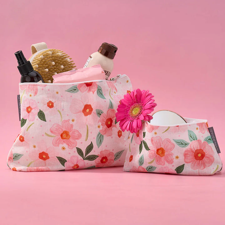 Linen Cosmetic Bag Small