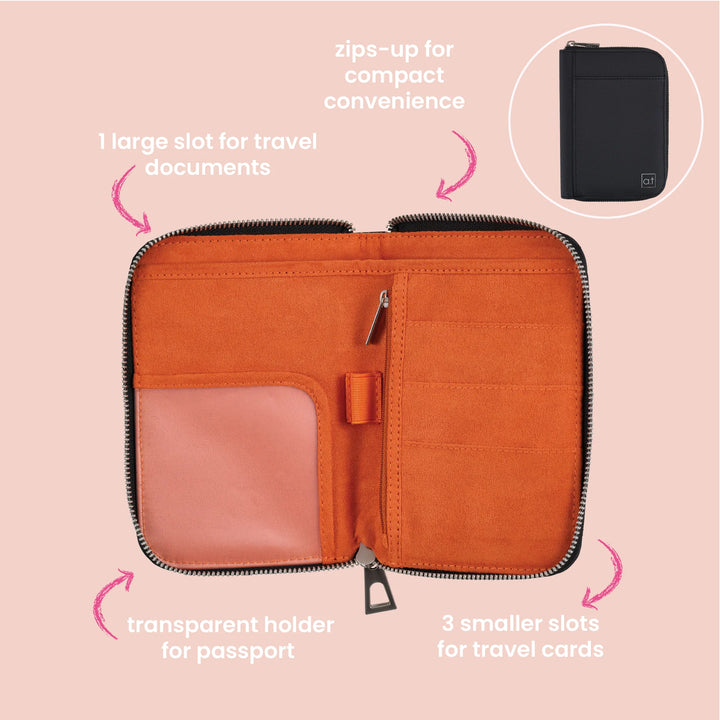Passport Wallet Black