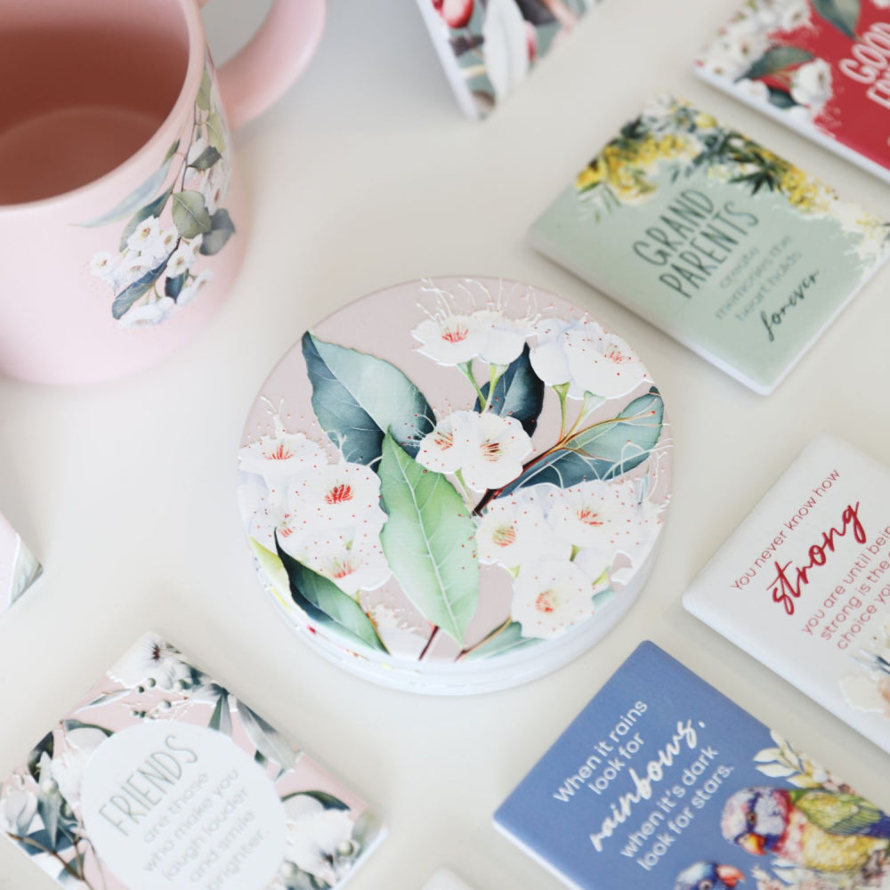 Coaster Ceramic Native Blooms