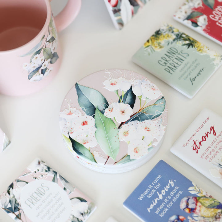 Coaster Ceramic Native Blooms