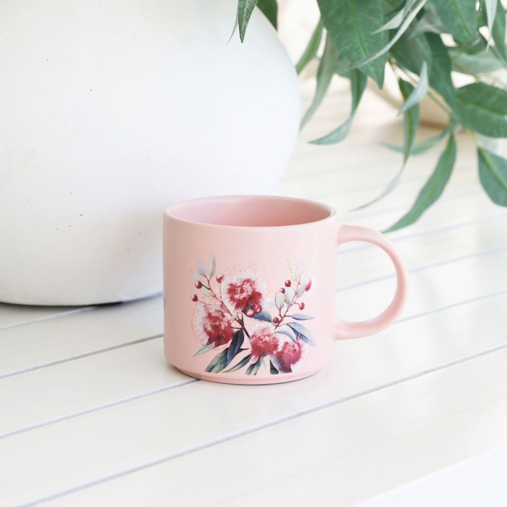 Mug Native Blooms Red Floral