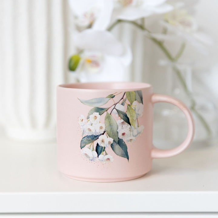 Mug Native Blooms White Floral