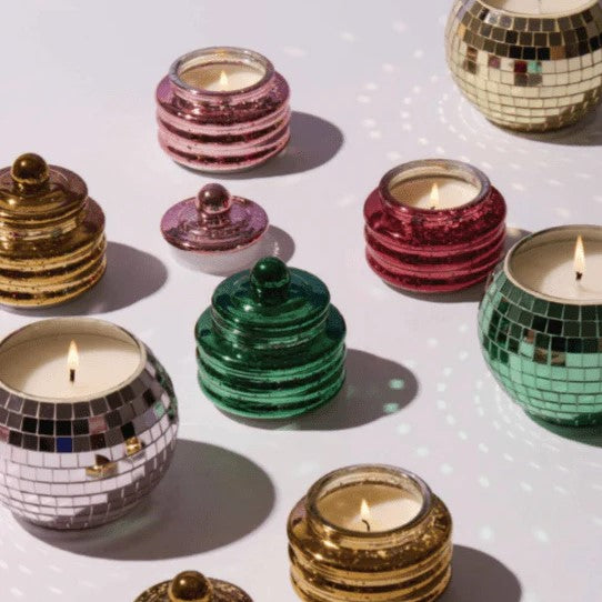 Holiday Beam Glass Candle