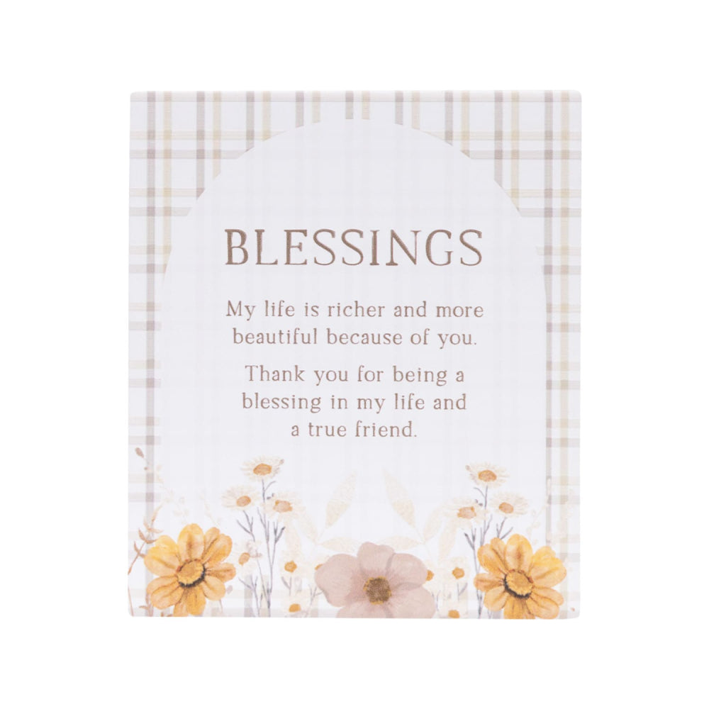 Rustic Meadow Ceramic Verse
