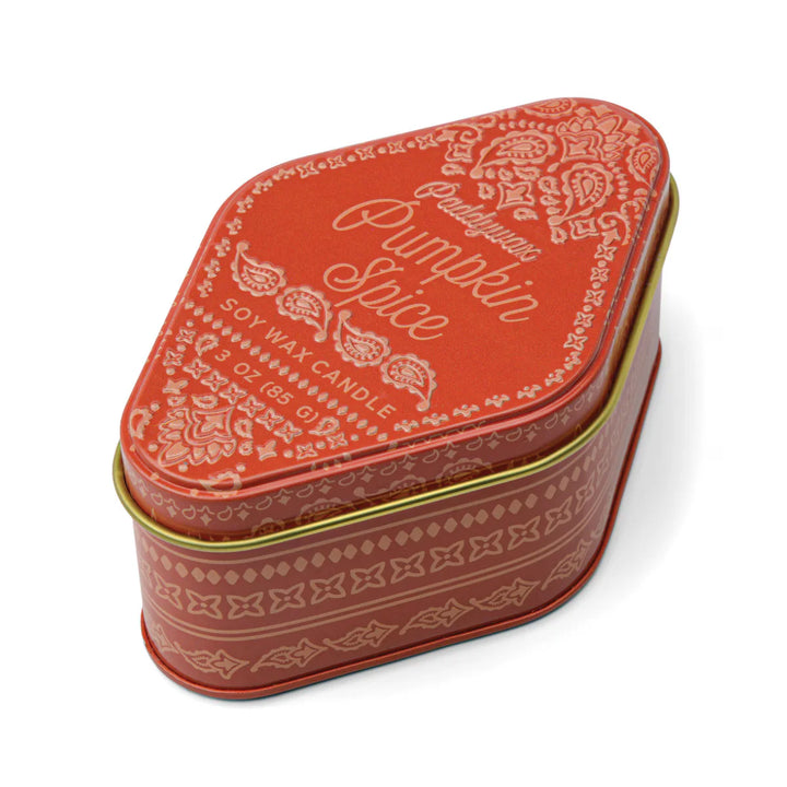 Station Printed Tin Candle