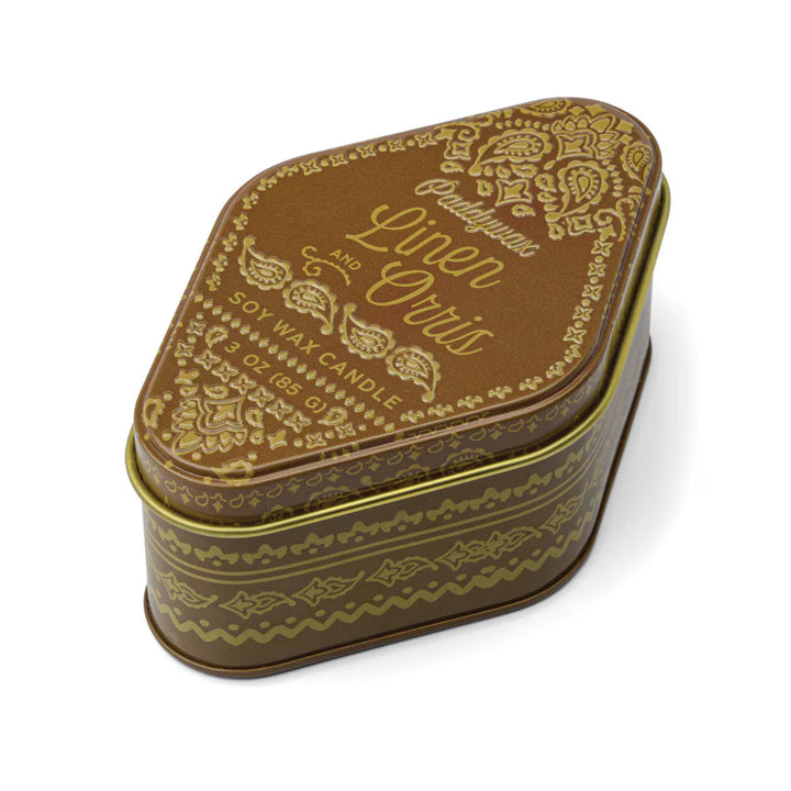 Station Printed Tin Candle