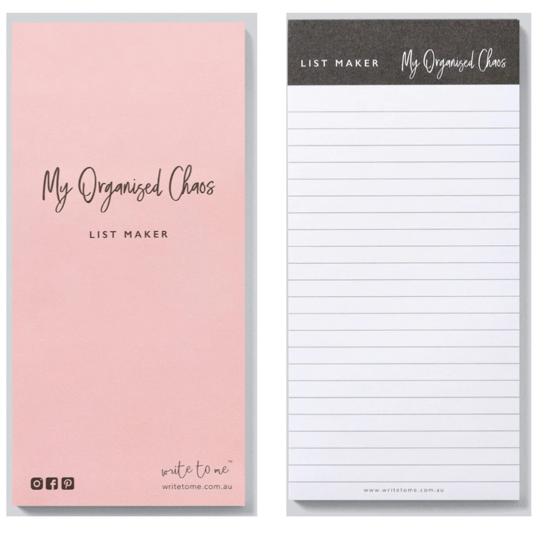 List Maker Pad My Organised Chaos