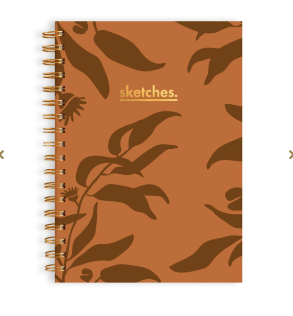 Spiral Sketchbook Medium Rust Eucalyptus