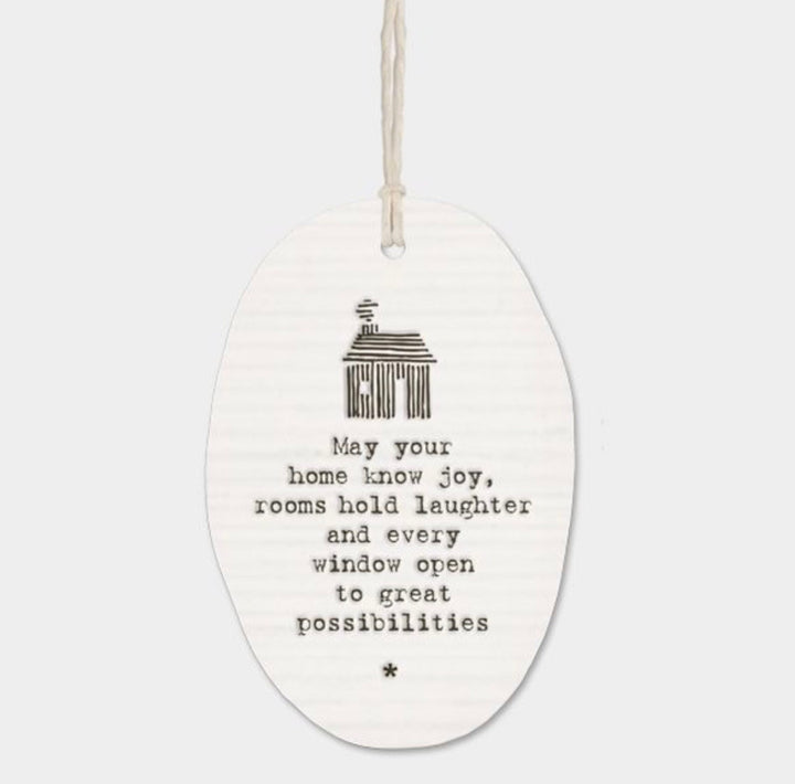 Porcelain Hanging Oval