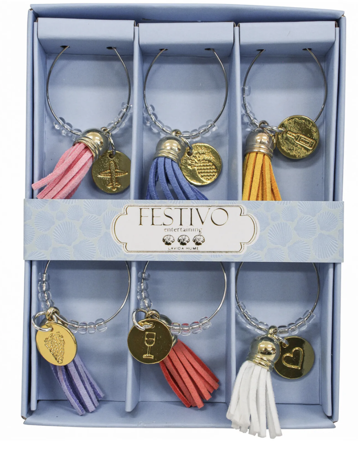 Wine Charm S/6