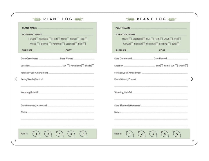 Gardener's Logbook
